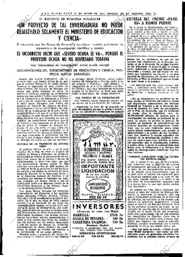 ABC MADRID 26-06-1974 página 69