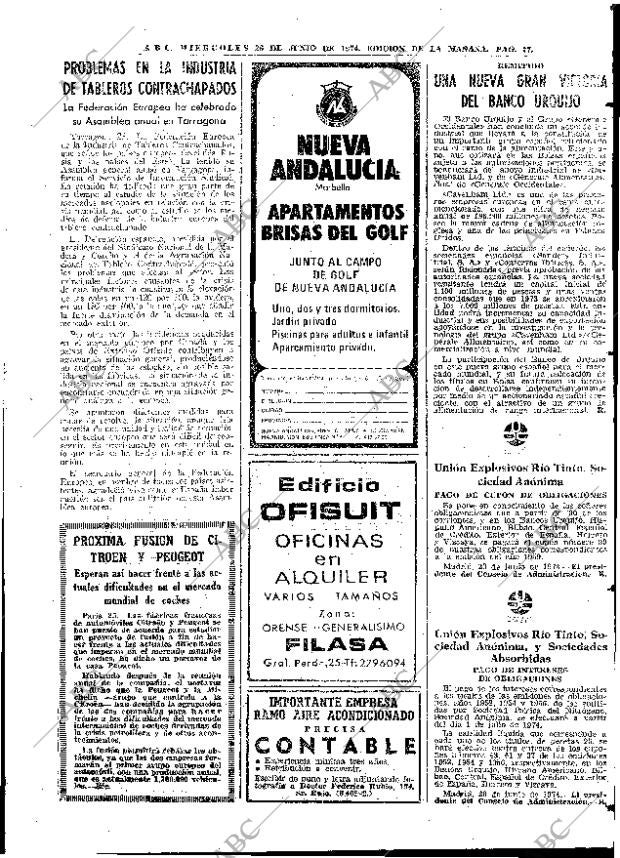 ABC MADRID 26-06-1974 página 75
