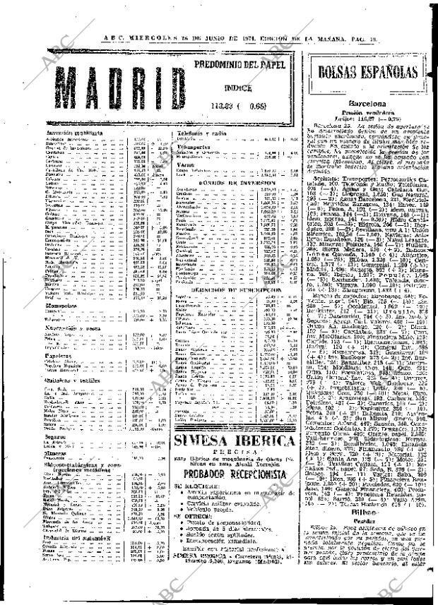 ABC MADRID 26-06-1974 página 77
