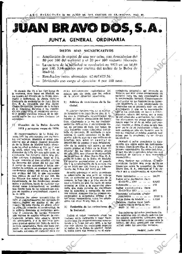 ABC MADRID 26-06-1974 página 80