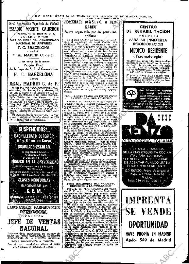 ABC MADRID 26-06-1974 página 82