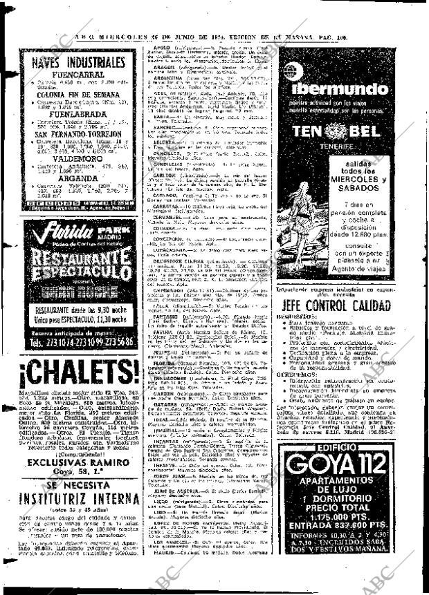 ABC MADRID 26-06-1974 página 98