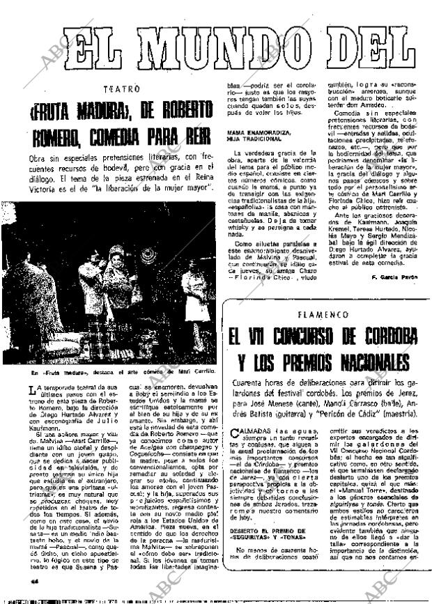 BLANCO Y NEGRO MADRID 29-06-1974 página 62