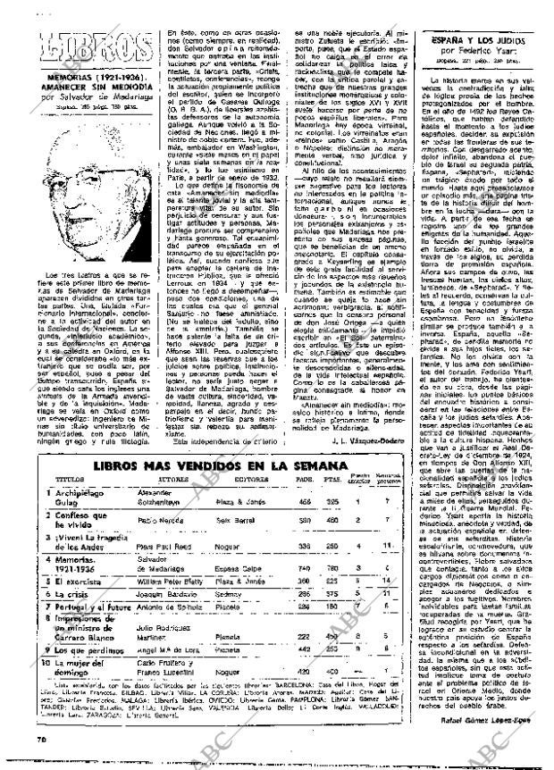 BLANCO Y NEGRO MADRID 29-06-1974 página 68