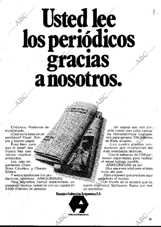 BLANCO Y NEGRO MADRID 29-06-1974 página 77