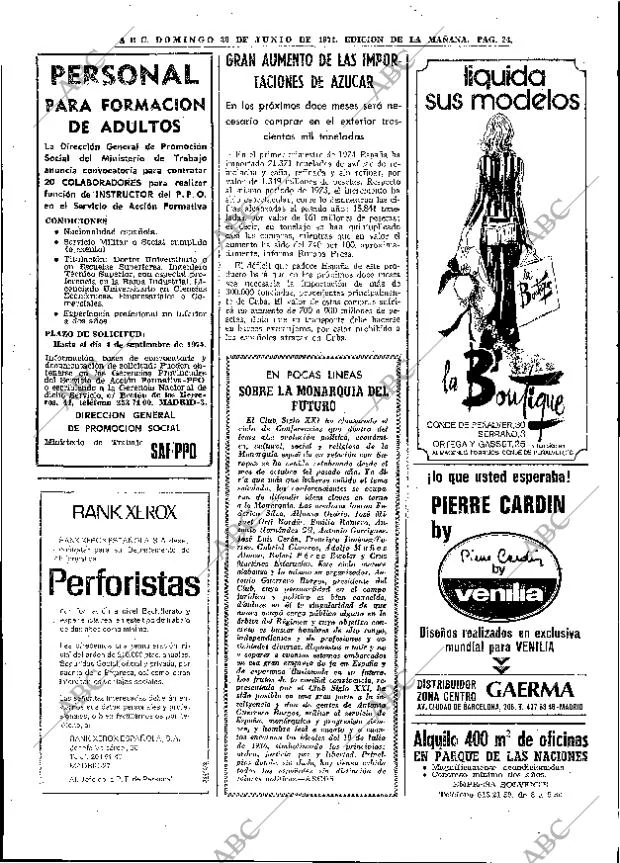 ABC MADRID 30-06-1974 página 24