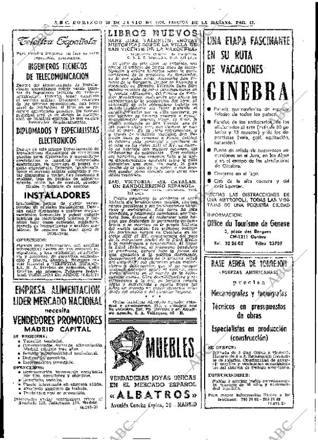 ABC MADRID 30-06-1974 página 42