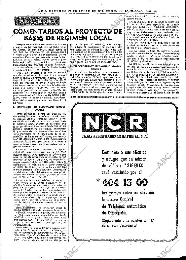 ABC MADRID 30-06-1974 página 49