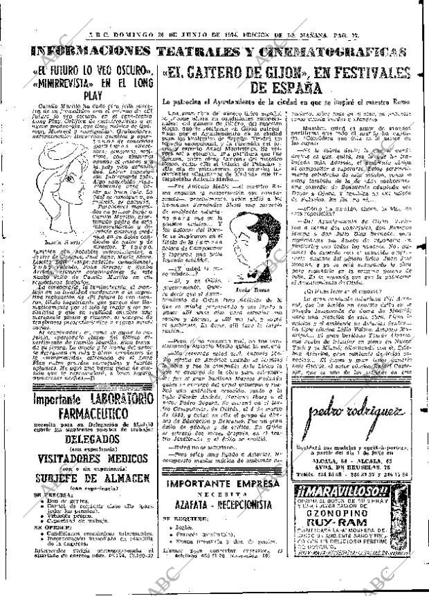 ABC MADRID 30-06-1974 página 77