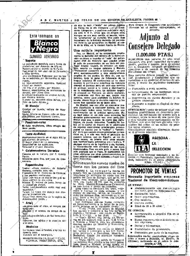 ABC SEVILLA 02-07-1974 página 48