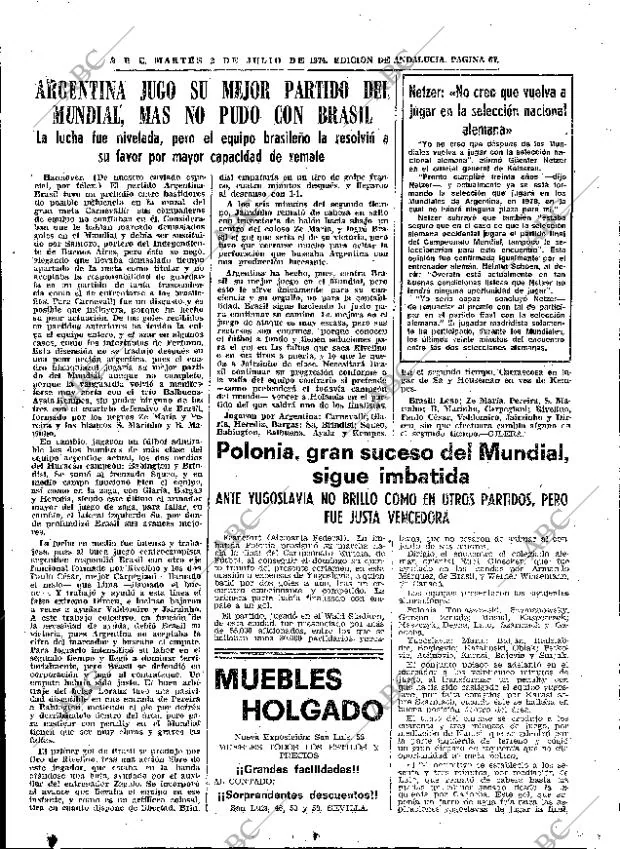 ABC SEVILLA 02-07-1974 página 67