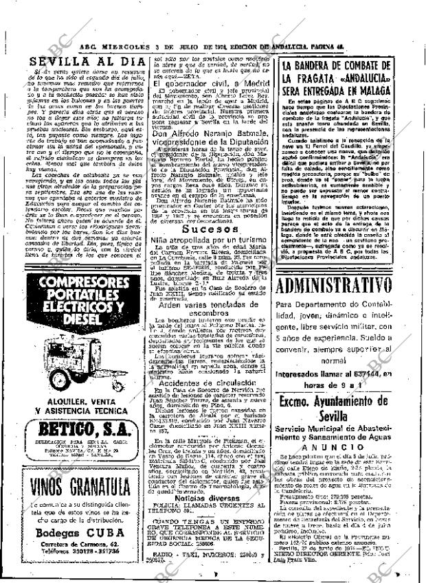 ABC SEVILLA 03-07-1974 página 47