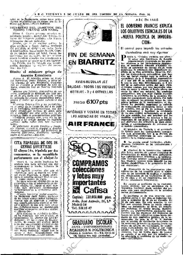 ABC MADRID 05-07-1974 página 34
