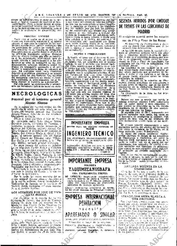 ABC MADRID 05-07-1974 página 52
