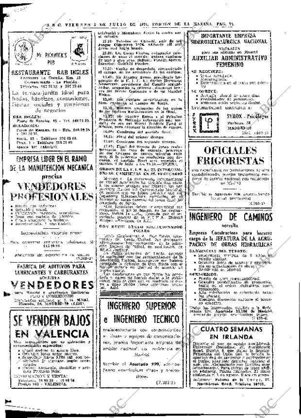 ABC MADRID 05-07-1974 página 74