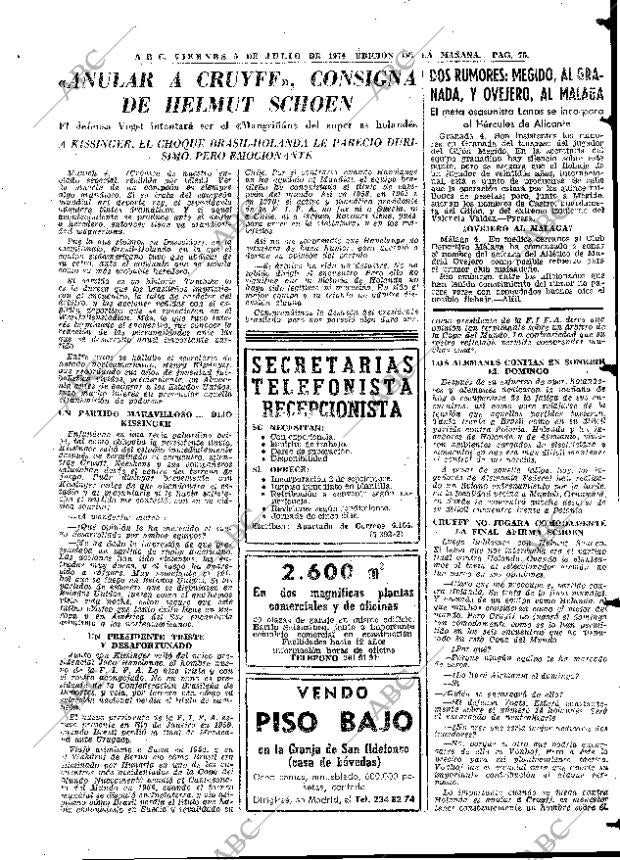 ABC MADRID 05-07-1974 página 75