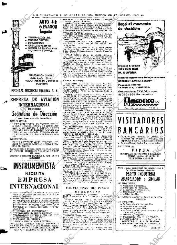ABC MADRID 06-07-1974 página 90