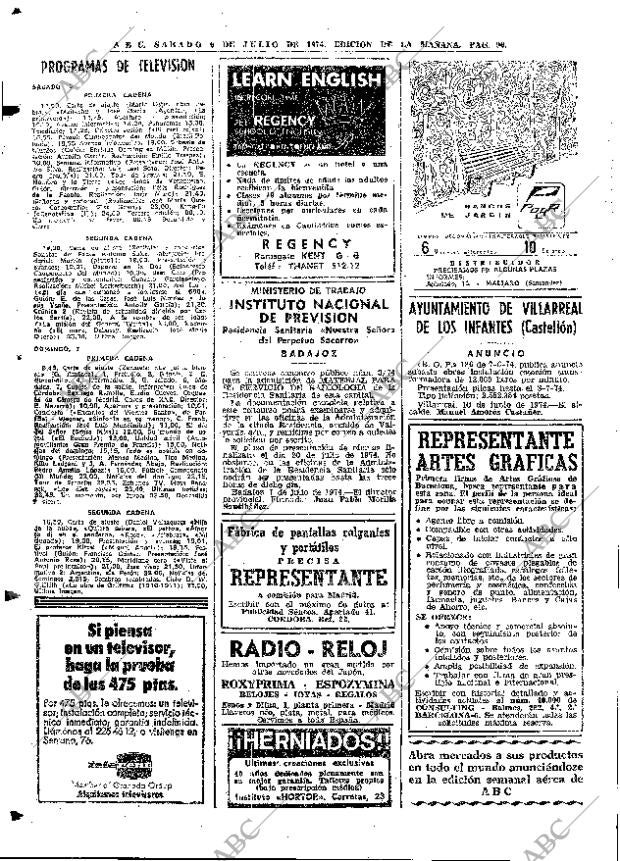 ABC MADRID 06-07-1974 página 96