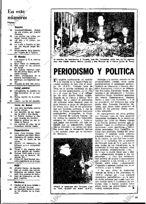 BLANCO Y NEGRO MADRID 06-07-1974 página 23