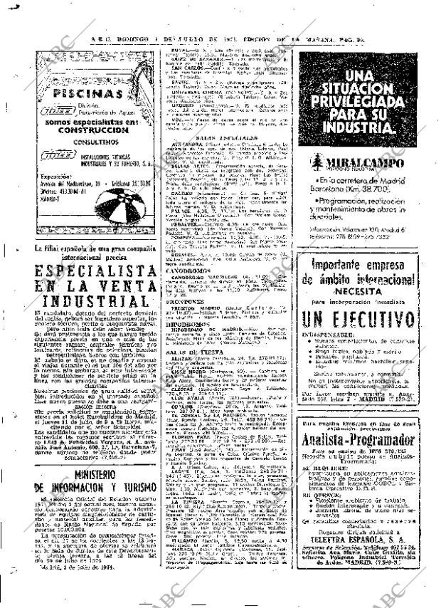 ABC MADRID 07-07-1974 página 90