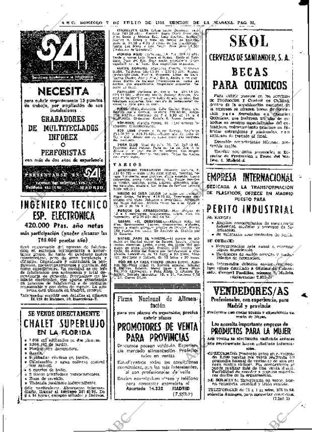 ABC MADRID 07-07-1974 página 91