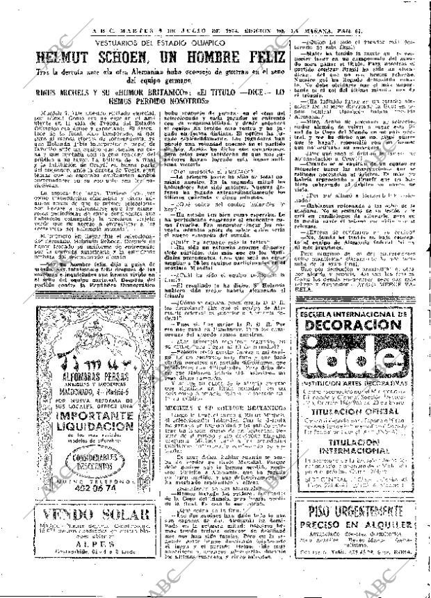 ABC MADRID 09-07-1974 página 67
