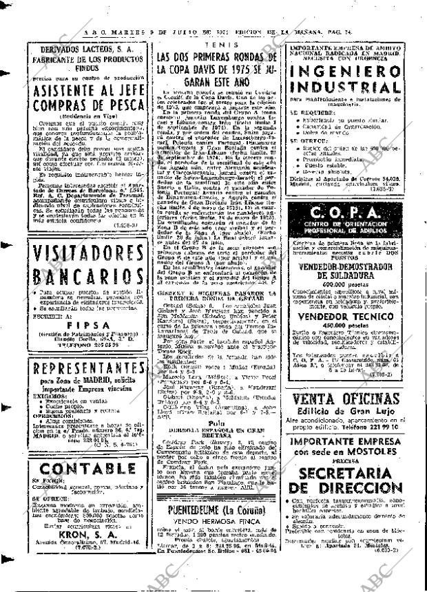 ABC MADRID 09-07-1974 página 74