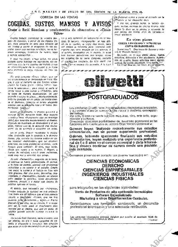 ABC MADRID 09-07-1974 página 81