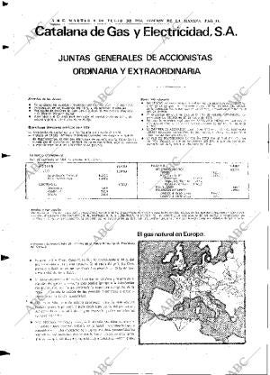 ABC MADRID 09-07-1974 página 84