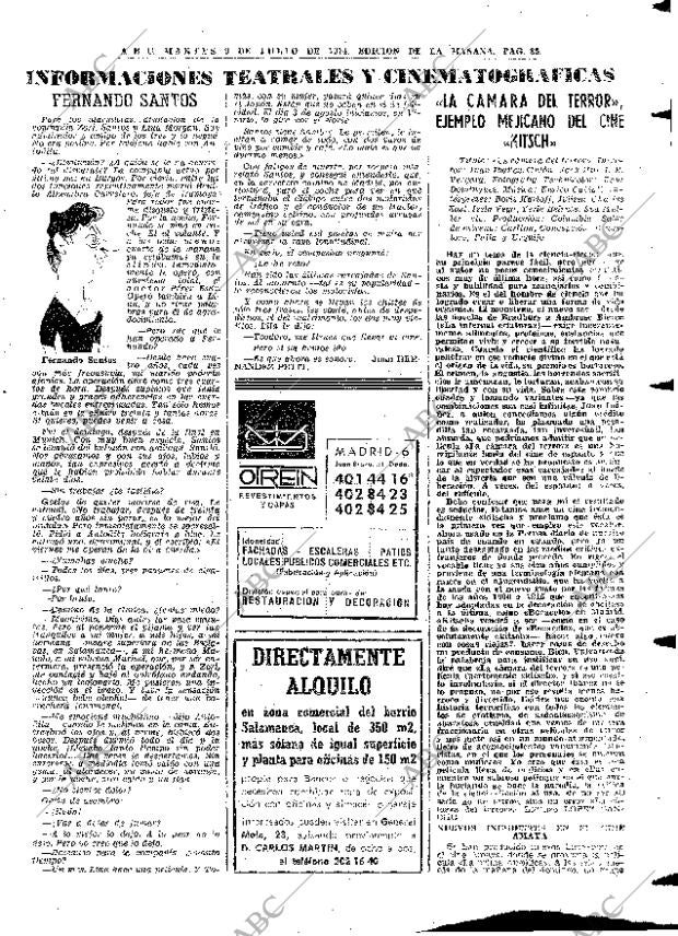 ABC MADRID 09-07-1974 página 85