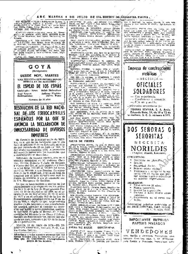 ABC SEVILLA 09-07-1974 página 106