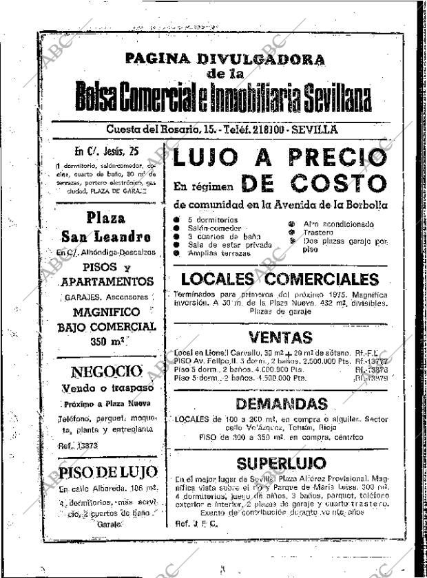 ABC SEVILLA 09-07-1974 página 116