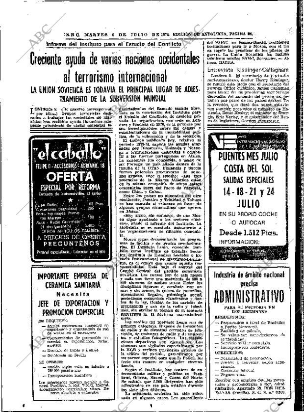 ABC SEVILLA 09-07-1974 página 34