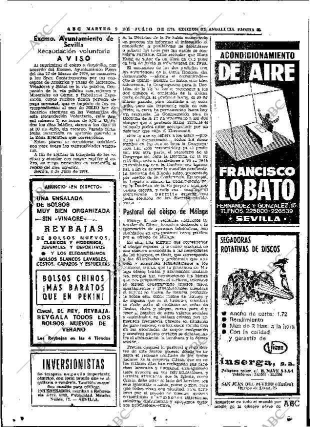 ABC SEVILLA 09-07-1974 página 52