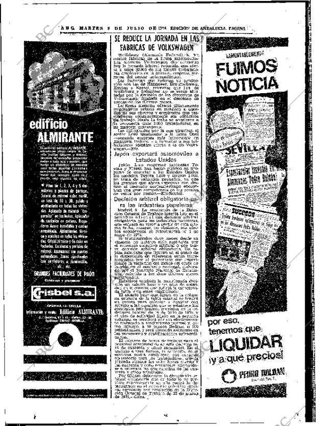 ABC SEVILLA 09-07-1974 página 82