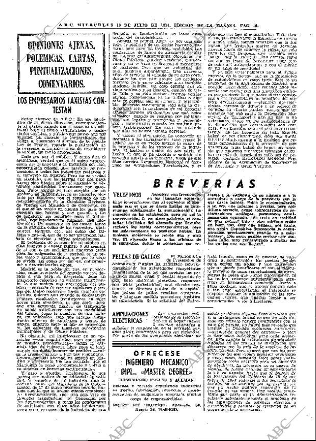 ABC MADRID 10-07-1974 página 18