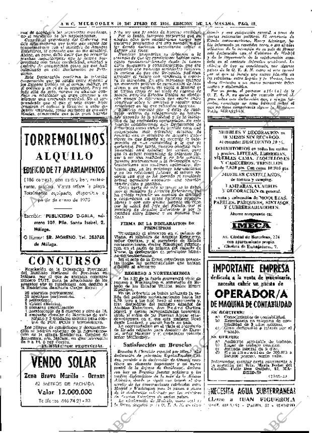 ABC MADRID 10-07-1974 página 22