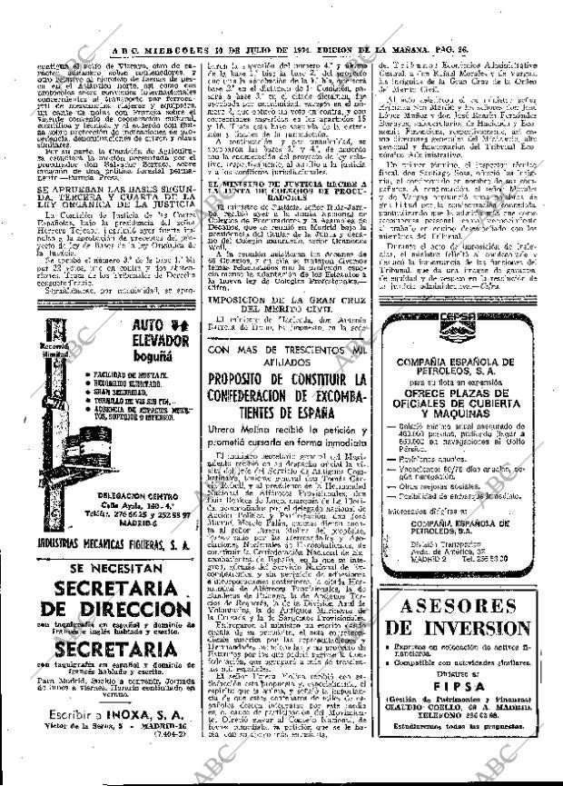 ABC MADRID 10-07-1974 página 26