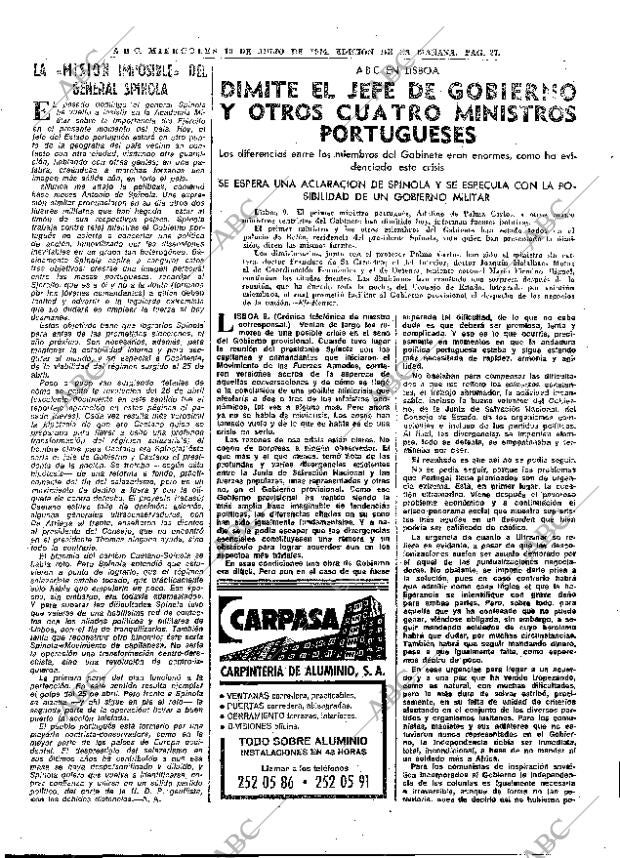 ABC MADRID 10-07-1974 página 27