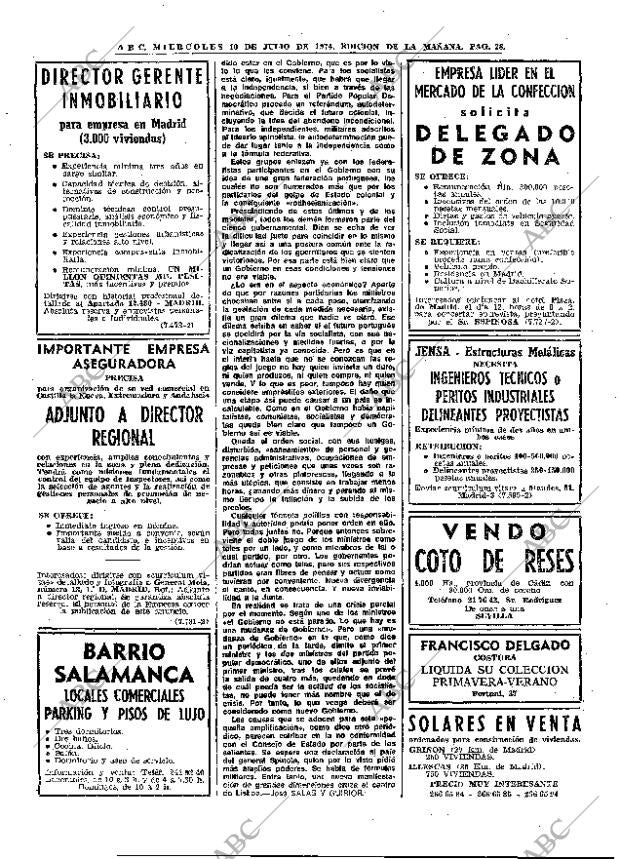 ABC MADRID 10-07-1974 página 28