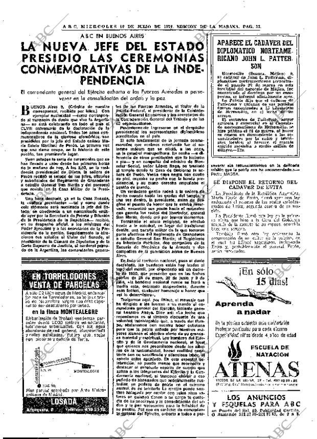 ABC MADRID 10-07-1974 página 33