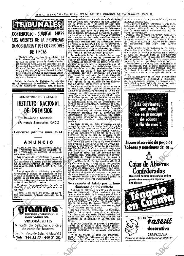 ABC MADRID 10-07-1974 página 38