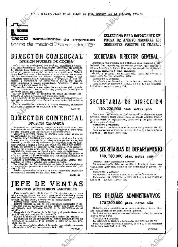ABC MADRID 10-07-1974 página 62