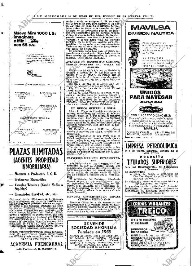 ABC MADRID 10-07-1974 página 76