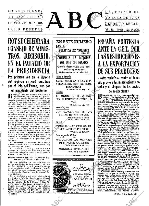 ABC MADRID 11-07-1974 página 13