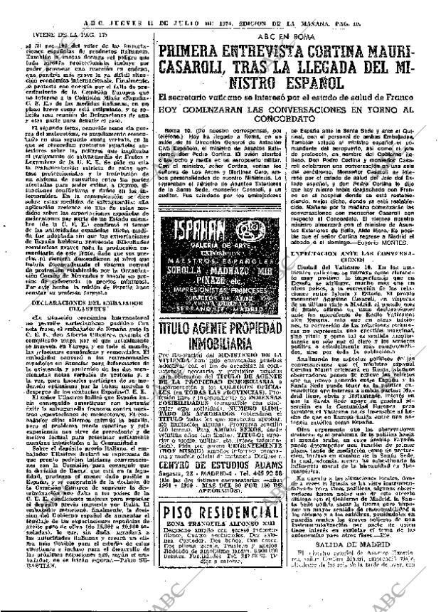 ABC MADRID 11-07-1974 página 15