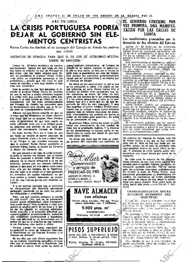 ABC MADRID 11-07-1974 página 21