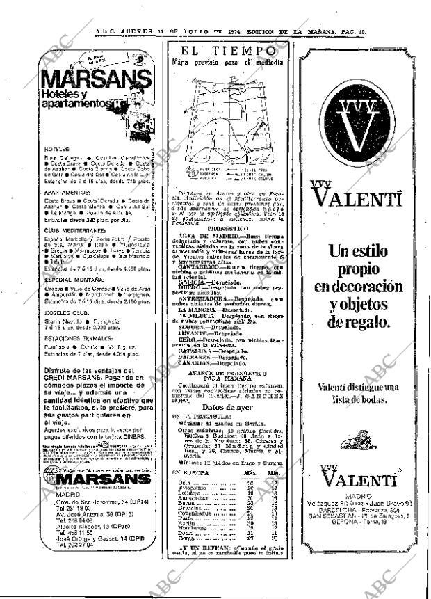 ABC MADRID 11-07-1974 página 36