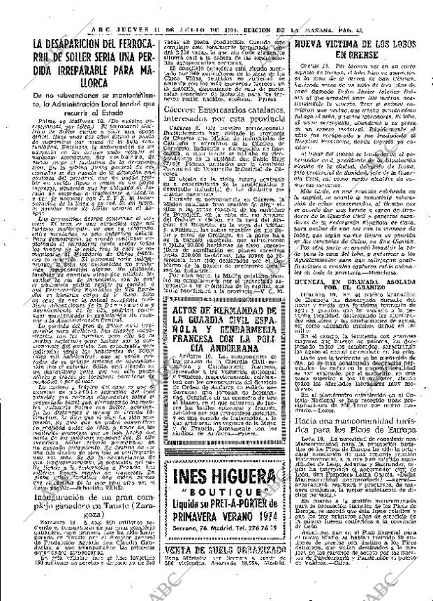ABC MADRID 11-07-1974 página 39