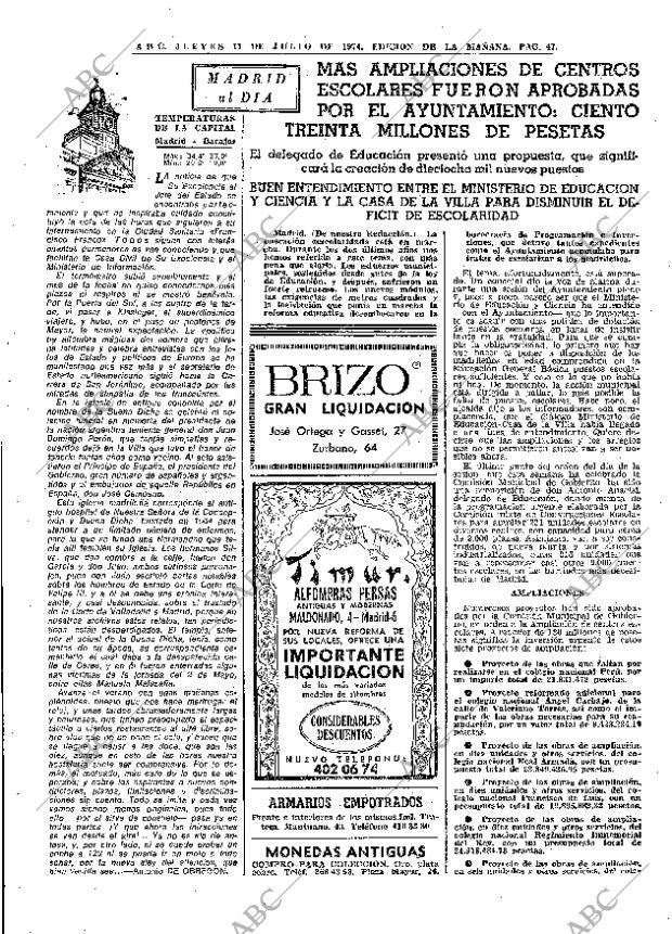 ABC MADRID 11-07-1974 página 43